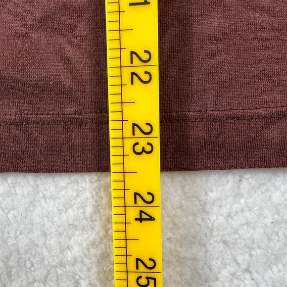 Lacoste Long Sleeve V-Neck T-Shirt Dark Brown Cotton Women US Size M (EU/6) VTG - Picture 8 of 9